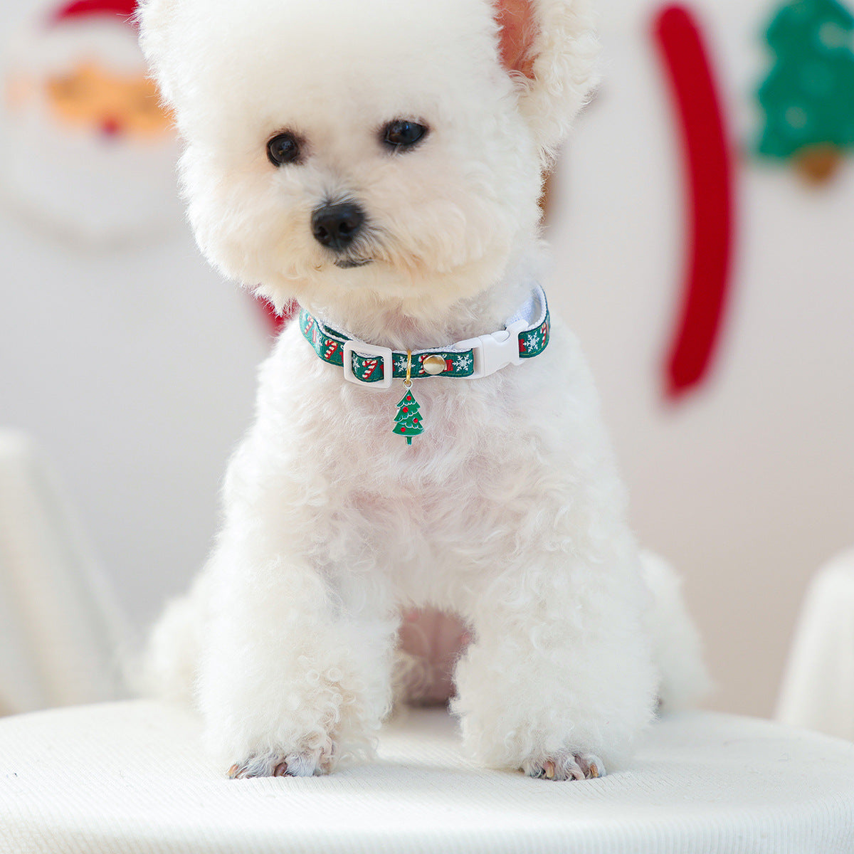 Christmas Pet Collar Cat Cute Christmas Tree Pendant Collar Neck Ring
