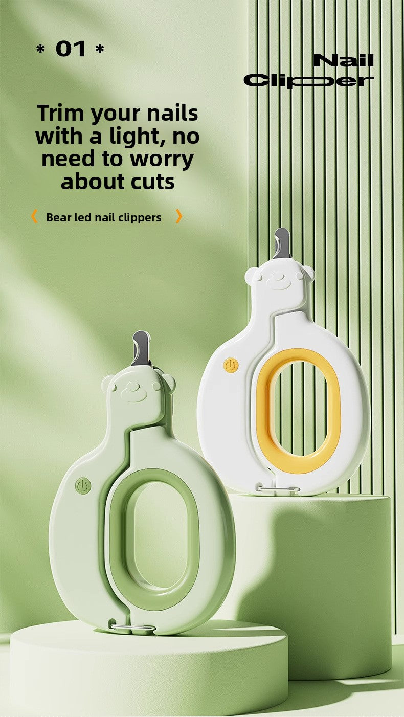 Cat Nail Clippers Special Scissors Kittens Puppies Rabbits with Light