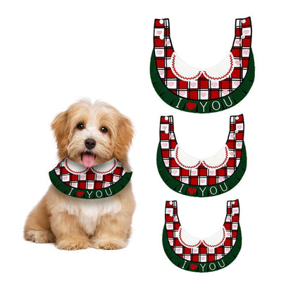 Pet Bibs Dog Christmas Bibs Bibs Snap Button Universal Cat Bibs