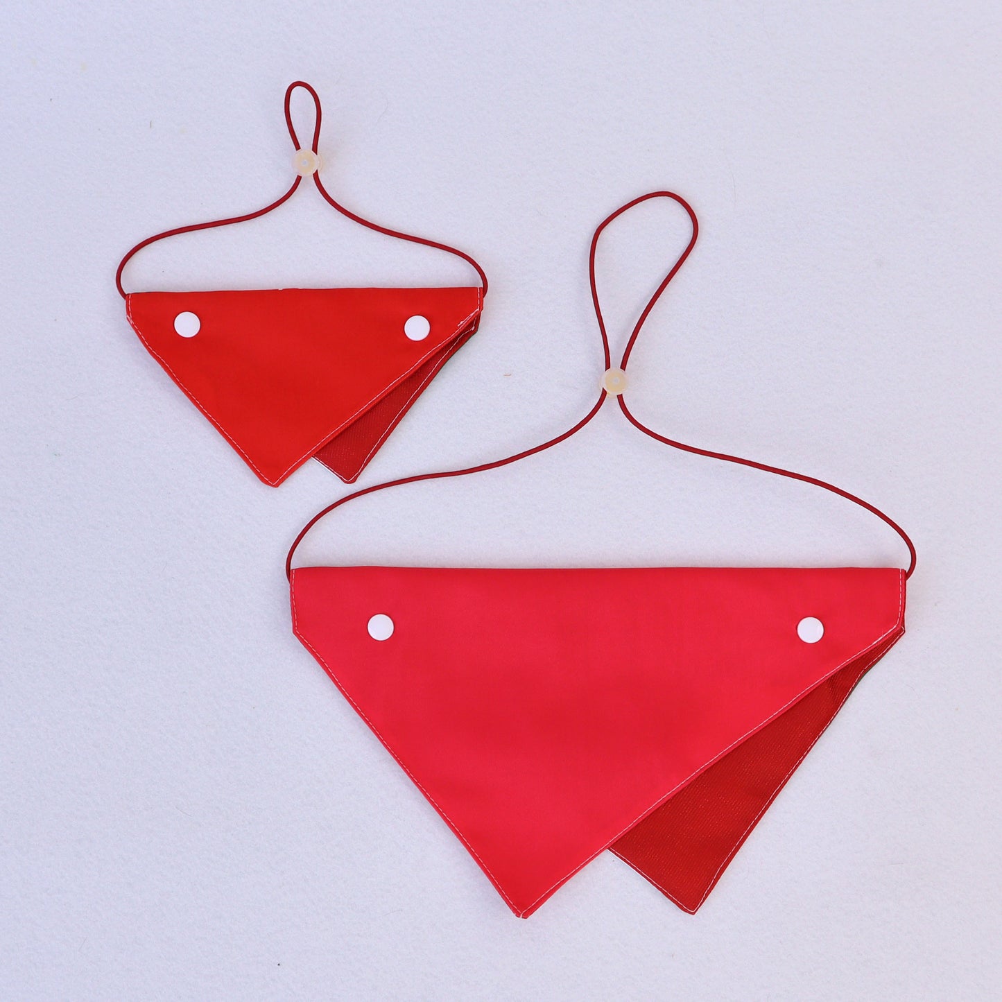 Christmas Pet Adjustable Buckle Drool Towel Print Triangle Towel