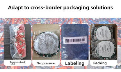 Pet Christmas Round Nest Mat Dog Bed Warm Thickened Warm Cat Bed