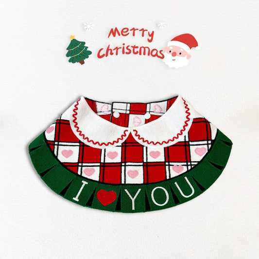 Pet Bibs Dog Christmas Bibs Bibs Snap Button Universal Cat Bibs