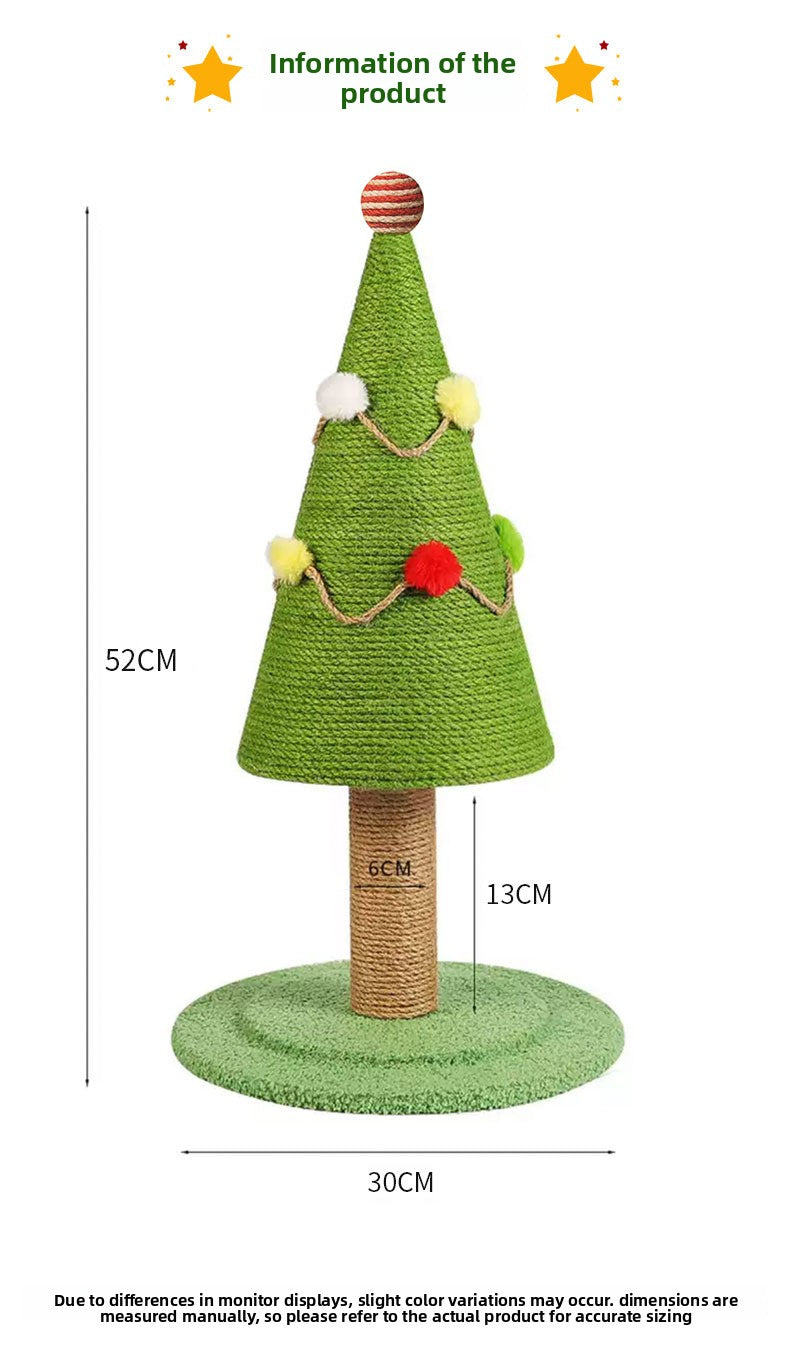 Christmas Tree Wear-Resistant Non-Shedding Pet Climbing Frame Nest
