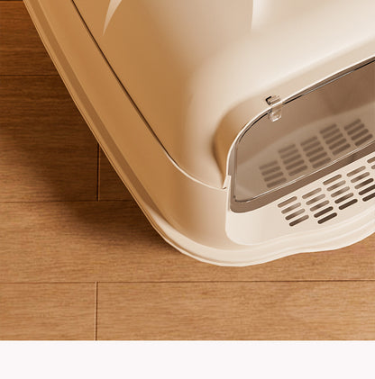 Oversized Fully Enclosed Litter Box Splash Deodorant Pet Toilet