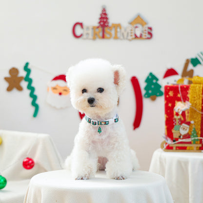 Christmas Pet Collar Cat Cute Christmas Tree Pendant Collar Neck Ring