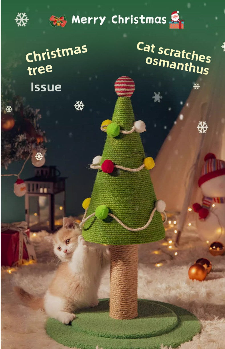 Christmas Tree Wear-Resistant Non-Shedding Pet Climbing Frame Nest
