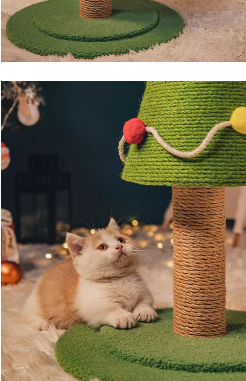 Christmas Tree Wear-Resistant Non-Shedding Pet Climbing Frame Nest