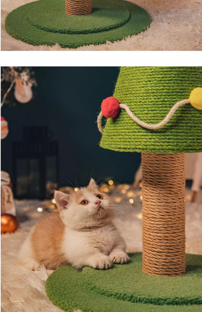 Christmas Tree Wear-Resistant Non-Shedding Pet Climbing Frame Nest