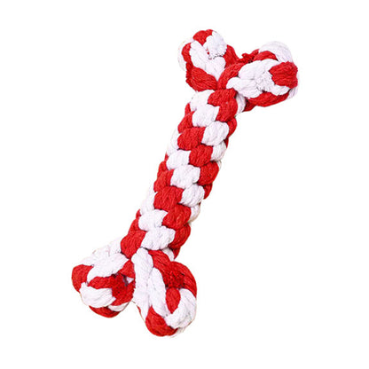 Pet Cotton Rope Toy Combination Set Christmas Rope Knot Toy
