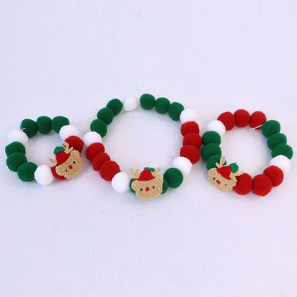 Cat Cute Plush Ball Small Dog Collar Pet Christmas Accessories