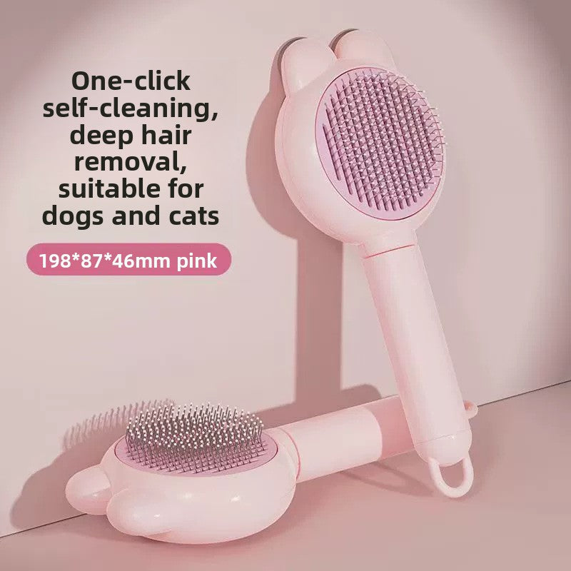 Rabbit Ear Comb Brush Cleaning and Massaging Comb Pet Grooming Tool