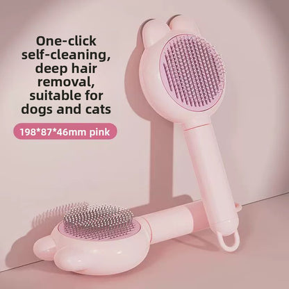 Rabbit Ear Comb Brush Cleaning and Massaging Comb Pet Grooming Tool
