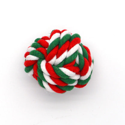 Pet Cotton Rope Toy Combination Set Christmas Rope Knot Toy