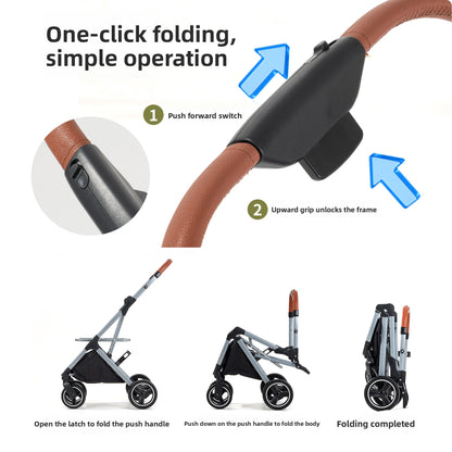 Pet stroller lightweight foldable for outdoor use