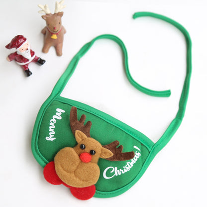 Pet Hat Drool Bib Autumn Winter Clothes Costume Cat Christmas Supplies